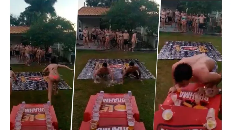 Video viral: armaron un juego diabólico, pero uno arruinó todo