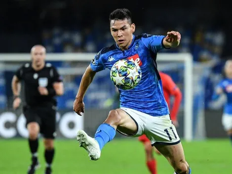 El gol de Chuky Lozano no le alcanzó a Napoli, que empató ante Salzburgo