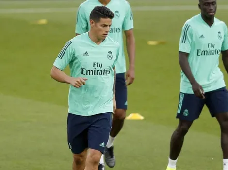 Video: James Rodríguez reapareció en los entrenamientos del Real Madrid
