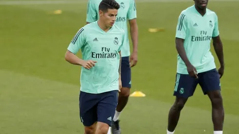 Video: James Rodríguez reapareció en los entrenamientos del Real Madrid