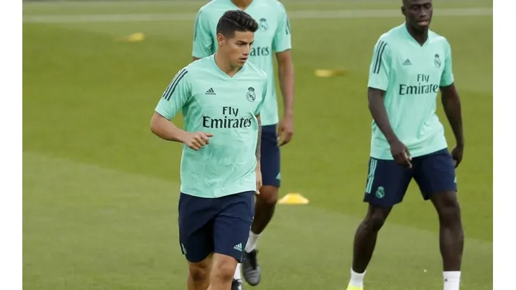 Video: James Rodríguez reapareció en los entrenamientos del Real Madrid