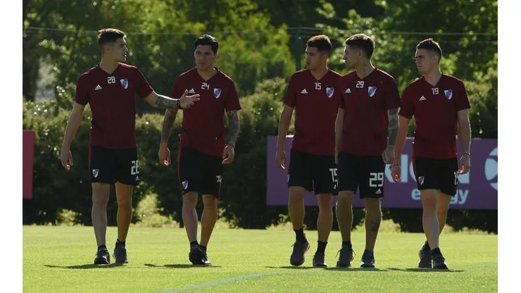 River en el entrenamiento de este martes.