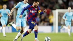 Ni Messi pudo con la defensa del Slavia.