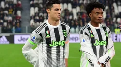 Cristiano Ronaldo y juan Guillermo Cuadrado en la Juventus de Italia.