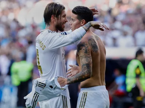 Jugadores del Real Madrid están decepcionados con James, en especial Sergio Ramos
