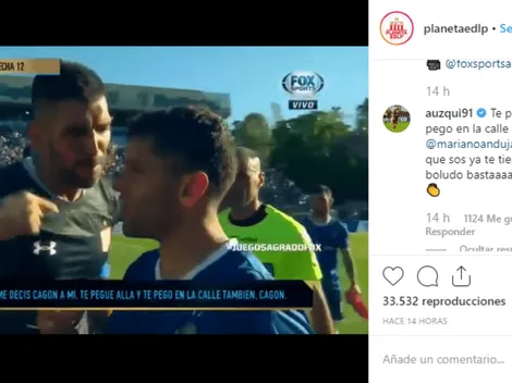 Auzqui, re picante en Instagram: "Andújar, qué lindo que sos, ya te tienen miedo"