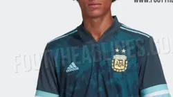 Filtran la camiseta suplente que la Selección Argentina usaría en la Copa América 2020