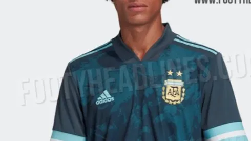 Filtran la camiseta suplente que la Selección Argentina usaría en la Copa América 2020