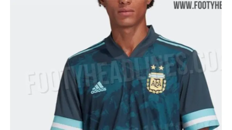 Filtran la camiseta suplente que la Selección Argentina usaría en la Copa América 2020