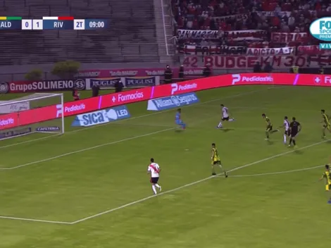River, fútbol total: De La Cruz asistió a Borré y el colombiano la picó para el segundo