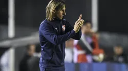 Sebastián Beccacece al mando de Independiente.