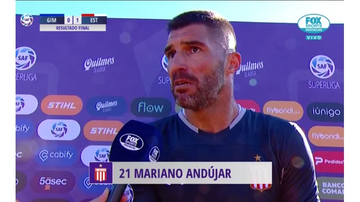 Andújar: "Tijanovich a pesar que no tiene nada en la cabeza, juega muy bien"
