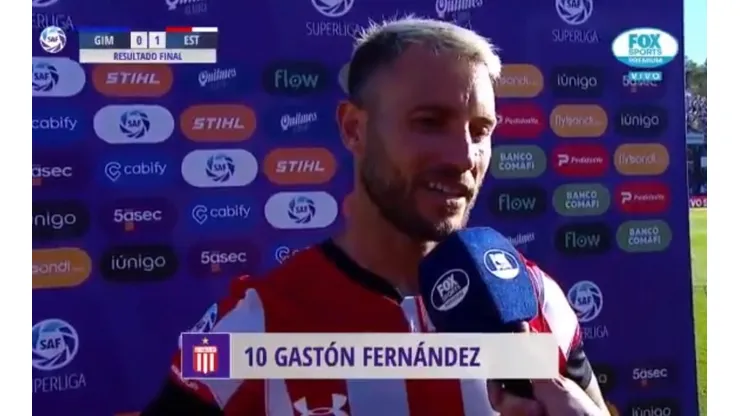 Gastón Fernández luego de la victoria.