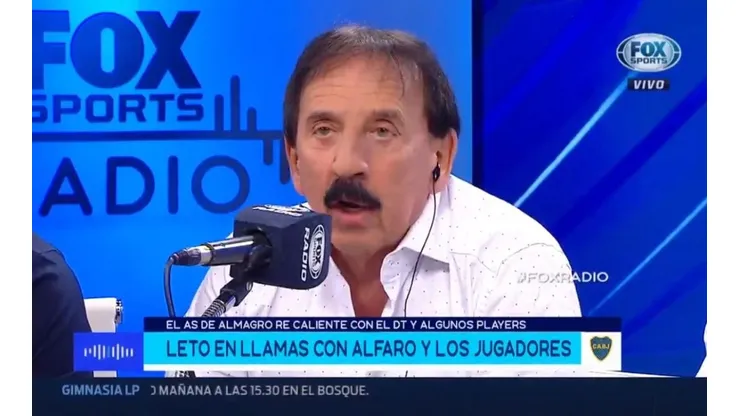 Roberto Leto, furioso por la actualidad de Boca.