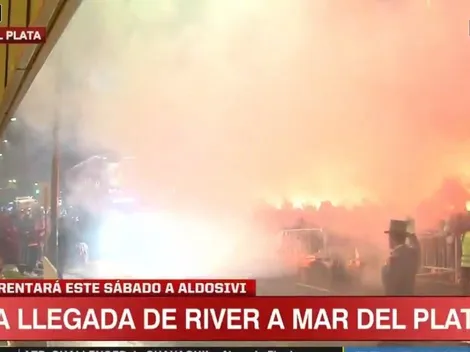 Video: locura total y recibimiento inolvidable para River en Mar del Plata