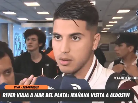 Exequiel Palacios avisa para qué está River: "Vamos por los tres torneos"