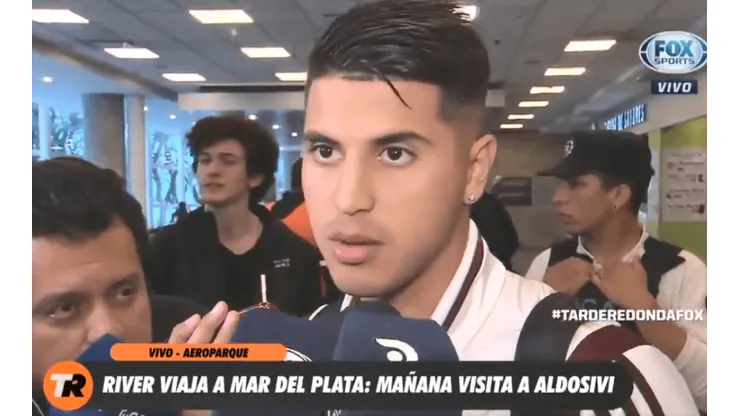 Exequiel Palacios avisa para qué está River: "Vamos por los tres torneos"