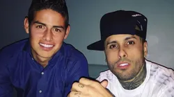 James llegó de Colombia a Madrid, pero no a jugar: estuvo en concierto de Nicky Jam