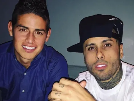 James llegó de Colombia a Madrid, pero no a jugar: estuvo en concierto de Nicky Jam