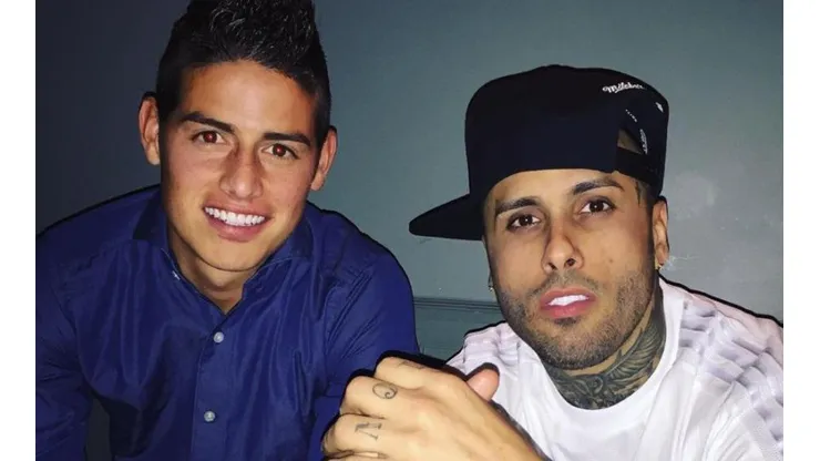 James llegó de Colombia a Madrid, pero no a jugar: estuvo en concierto de Nicky Jam