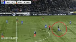 Grave error de Edson Álvarez: se equivocó en la salida y terminó en gol contra Ajax