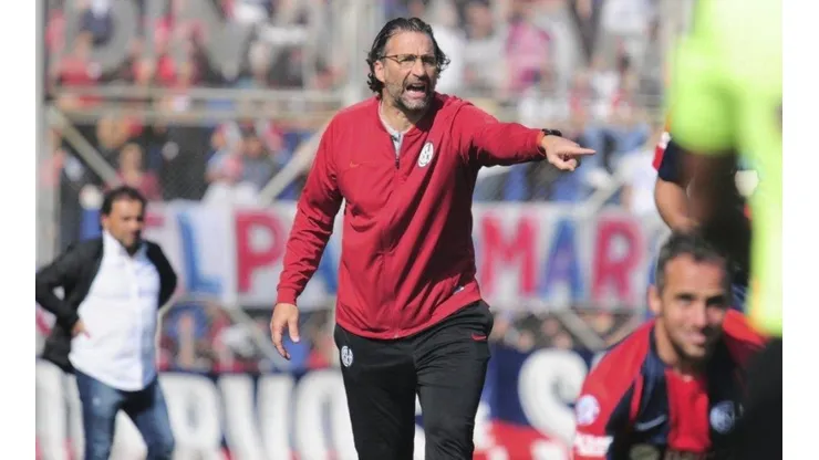 Juan Antonio Pizzi en su segunda etapa en San Lorenzo.