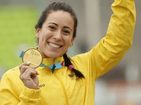 Mariana Pajón utilizó un particular disfraz junto a su novio y alborotaron Medellín