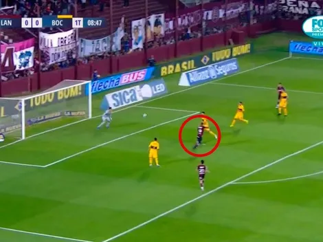 Interminable: Sand agarró mal parado a Andrada y metió el 1 a 0 para Lanús ante Boca