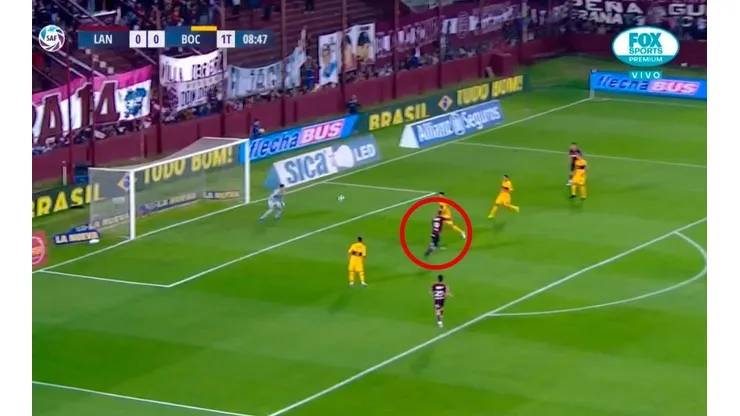Interminable: Sand agarró mal parado a Andrada y metió el 1 a 0 para Lanús ante Boca