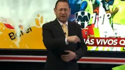 Un periodista bromeó con la situación que atraviesa Rayados