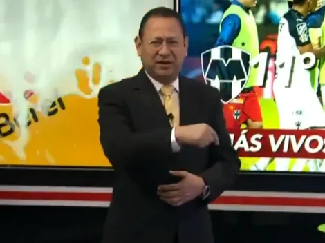 Un periodista bromeó con la situación que atraviesa Rayados