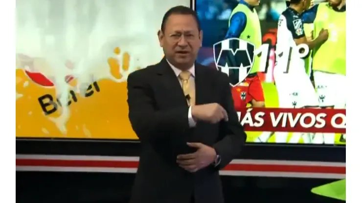 Un periodista bromeó con la situación que atraviesa Rayados