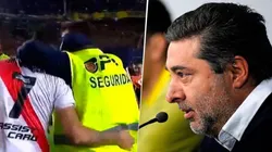 La polémica frase de Angelici sobre el seguridad despedido tras el Boca-River