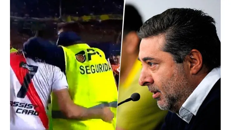 La polémica frase de Angelici sobre el seguridad despedido tras el Boca-River