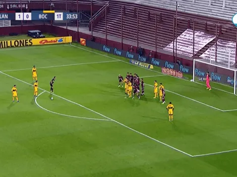 Zárate se paró a un paso de la pelota, clavó un golazo de tiro libre y se lo gritó a un hincha