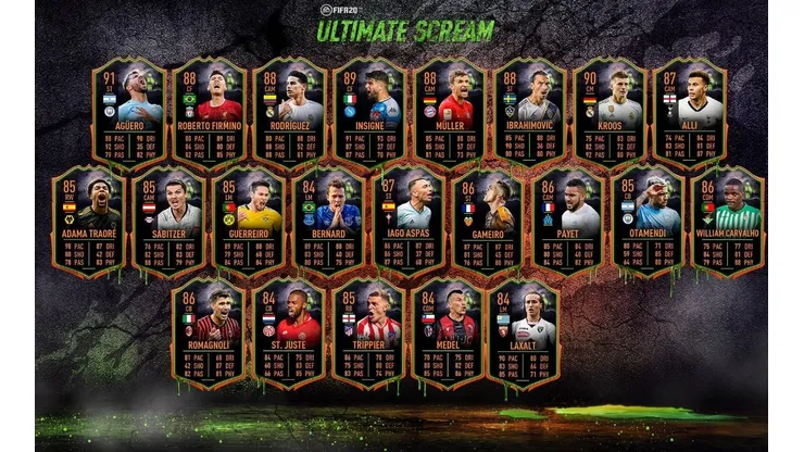 EA Sports libera todas las cartas de Ultimate Scream en packs del FIFA 20