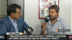 Lammens reveló qué dijo Pizzi antes de dejar San Lorenzo