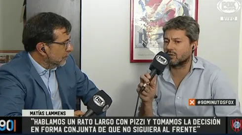 Lammens reveló qué dijo Pizzi antes de dejar San Lorenzo
