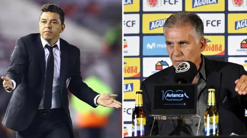 Marcelo Gallardo y Carlos Queiroz.
