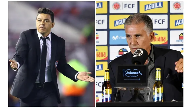Marcelo Gallardo y Carlos Queiroz.