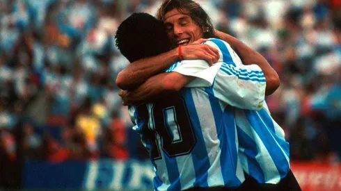 Lloramos de nostalgia: Caniggia saludó a Diego con una foto histórica