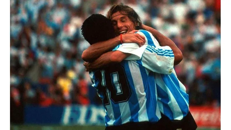 Lloramos de nostalgia: Caniggia saludó a Diego con una foto histórica