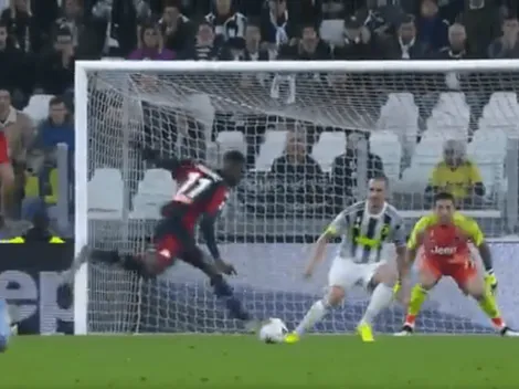 Le pegó tan mal que le rebotó el balón en su otro pie ¡y le salió un golazo!