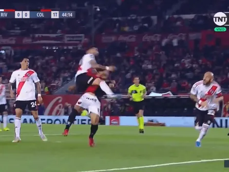 El patadón que se comió Wilson Morelo ante River Plate y que casi lo manda al hospital