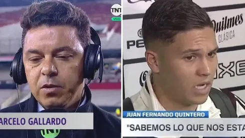 Marcelo Gallardo y Juan Fernando Quintero.