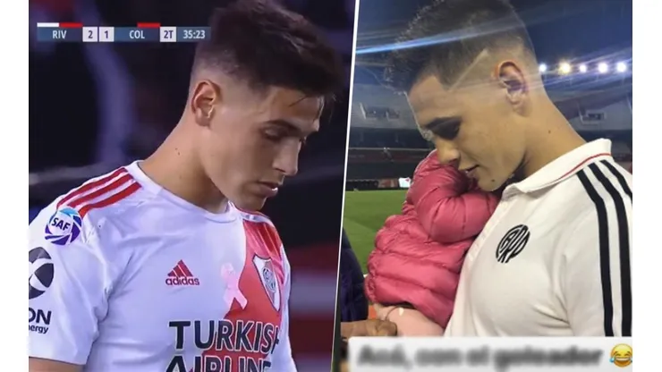 El trolleo de la novia de Martínez Quarta al jugador de River por su gol en contra ante Colón