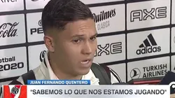 ¿Selección Colombia o River? Quintero habló de la difícil situación