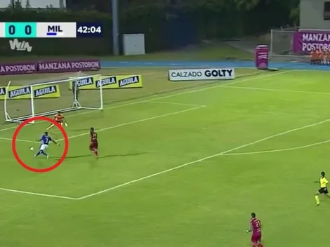 Sin puntería: Hansel Zapata tuvo el primero de Millos y se lo comió solito