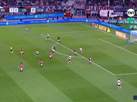 Quintero metió un zurdazo al arco en la primera que tocó y Borré embocó el rebote