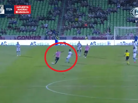 Doria vio el espacio y sacó un zapatazo para adelantar a Santos